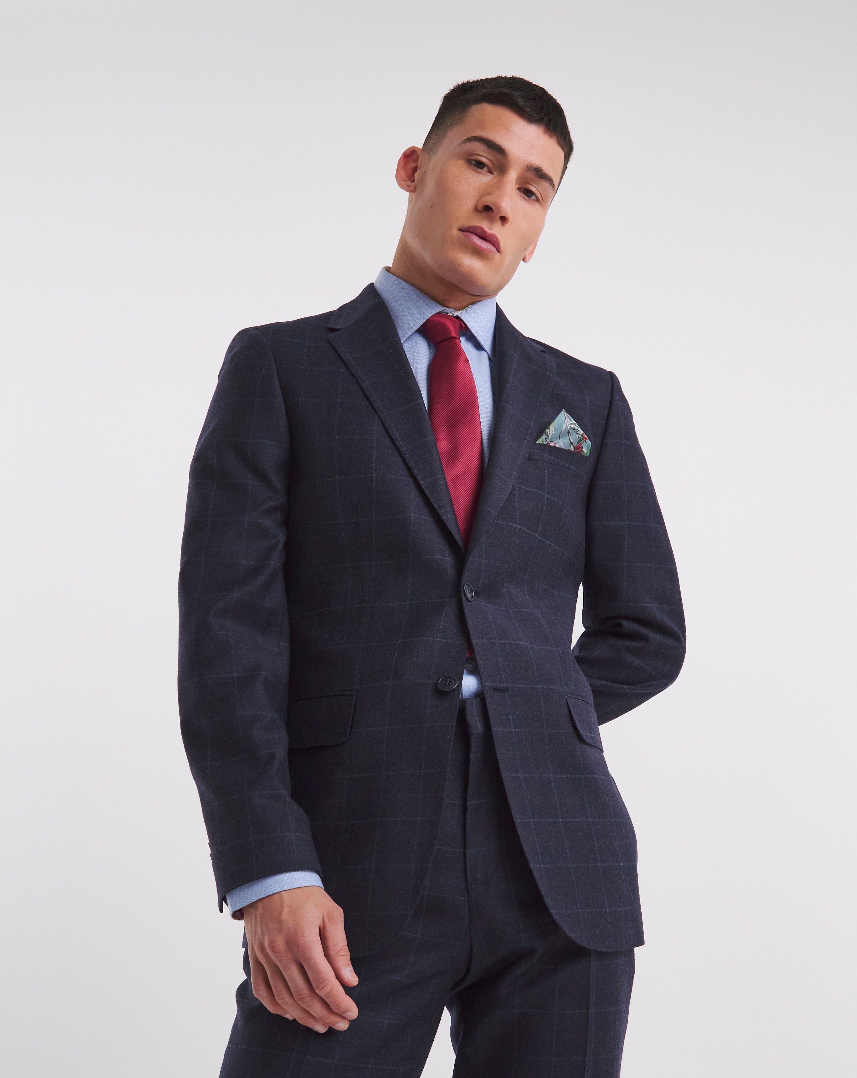 William Hunt Flannel Suit Jacket Short