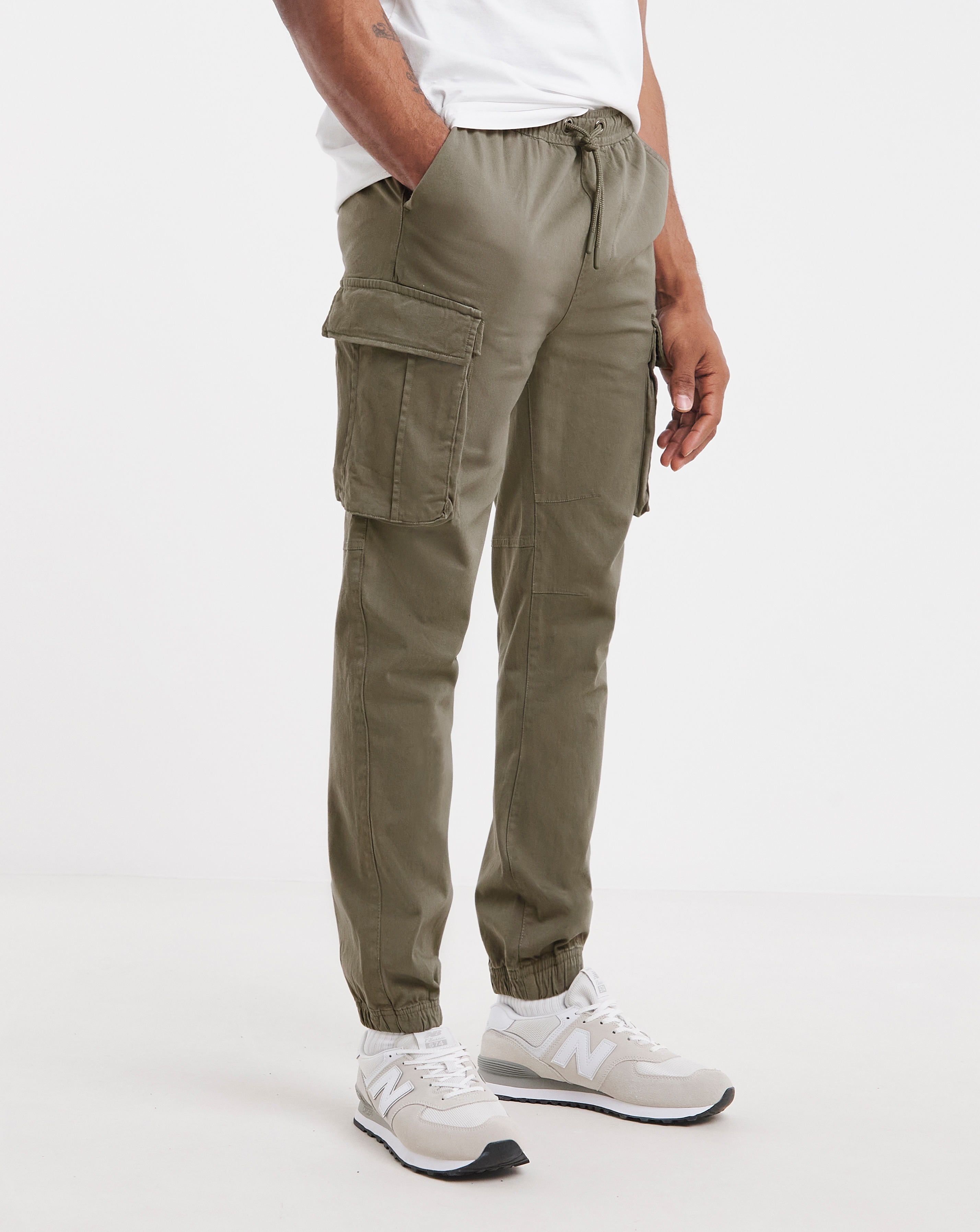 Elasticated Waist Cuffed Cargo