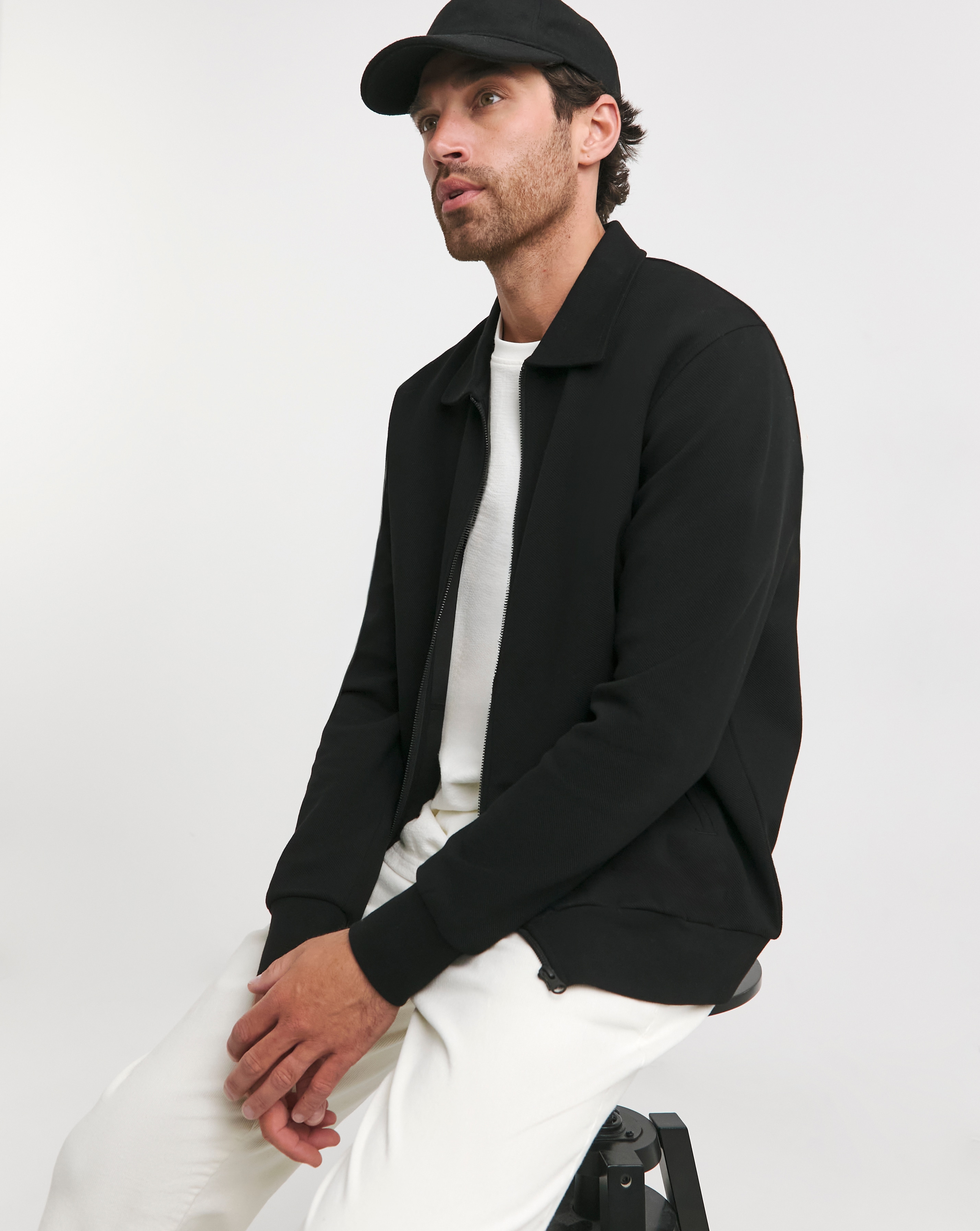 Twill Zip Harrington Jacket Reg