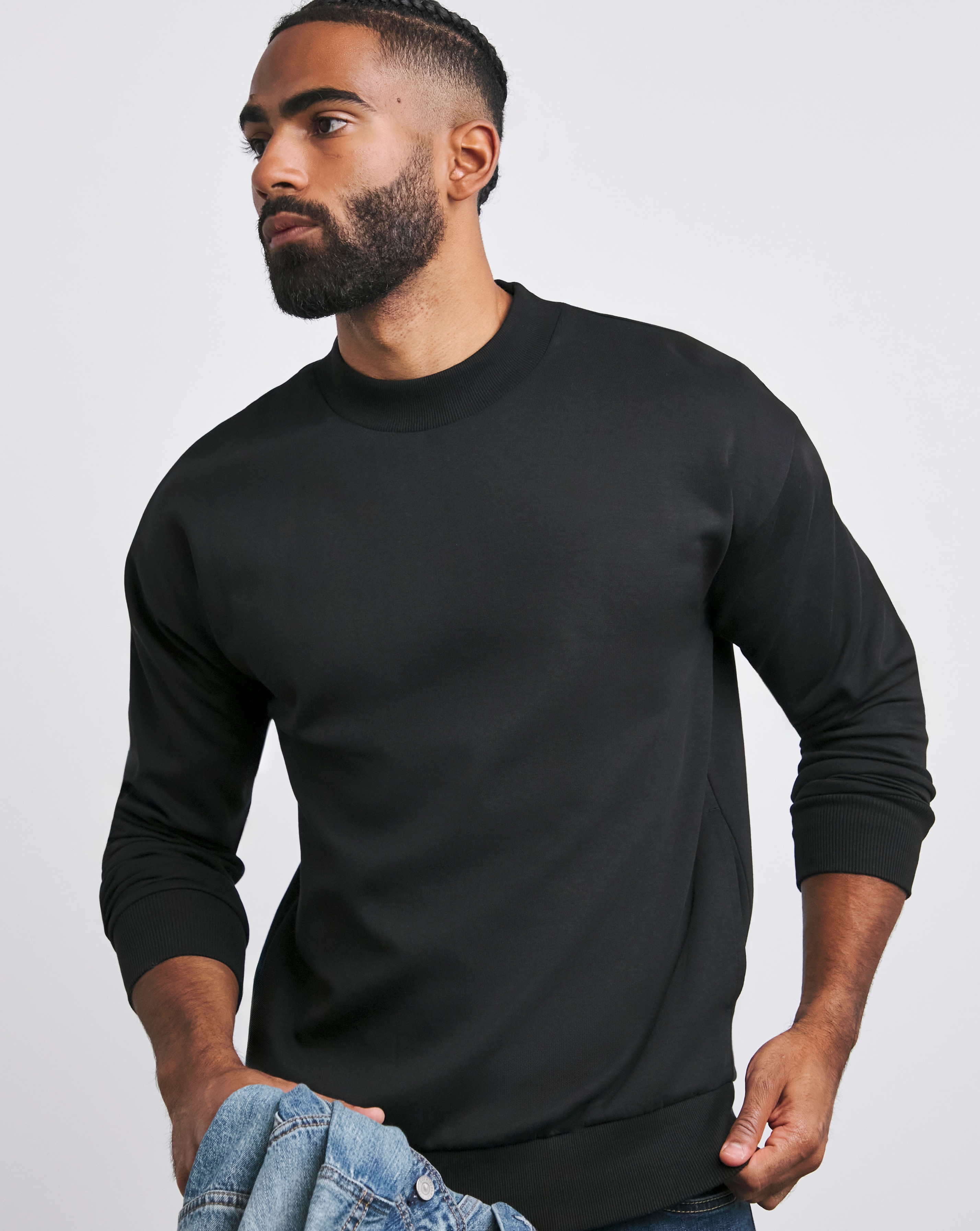 Interlock High Neck Sweatshirt
