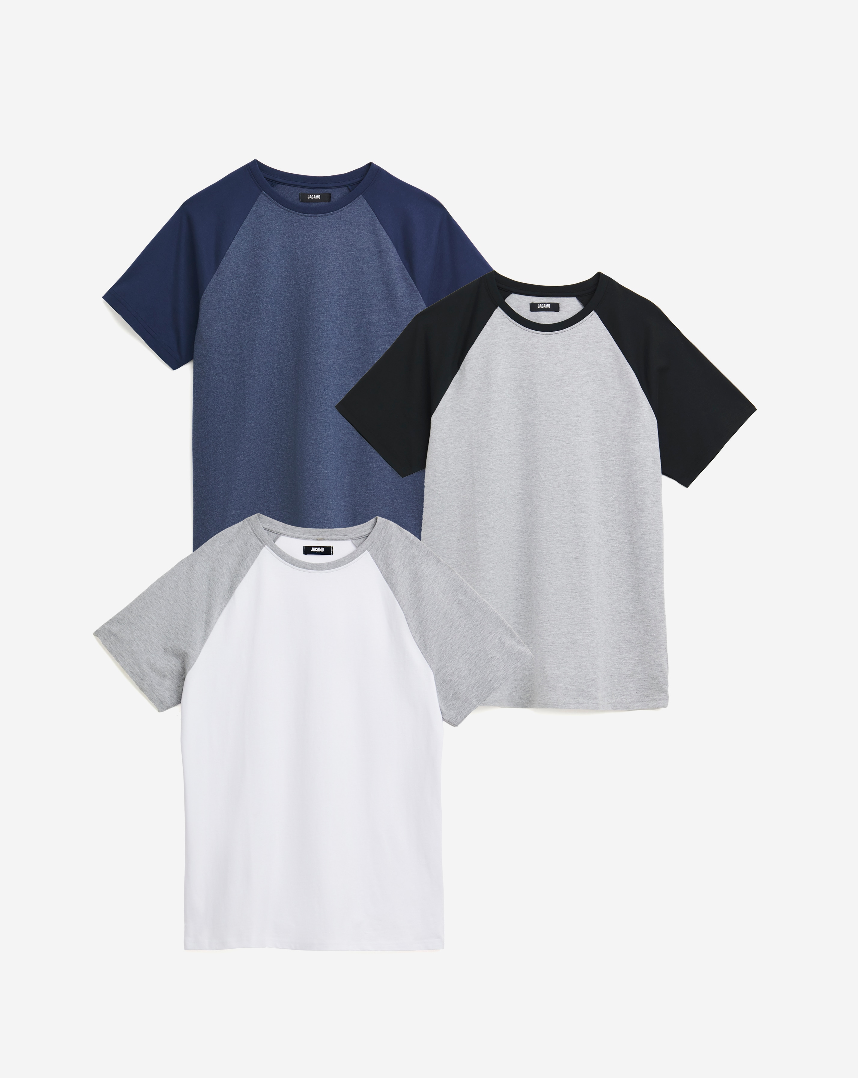3 Pack Raglan T-Shirts Long