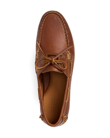 Polo Ralph Lauren Merton Leather Boat Shoe - Tan