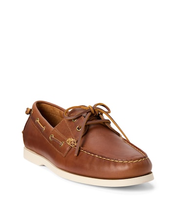Polo Ralph Lauren Merton Leather Boat Shoe - Tan