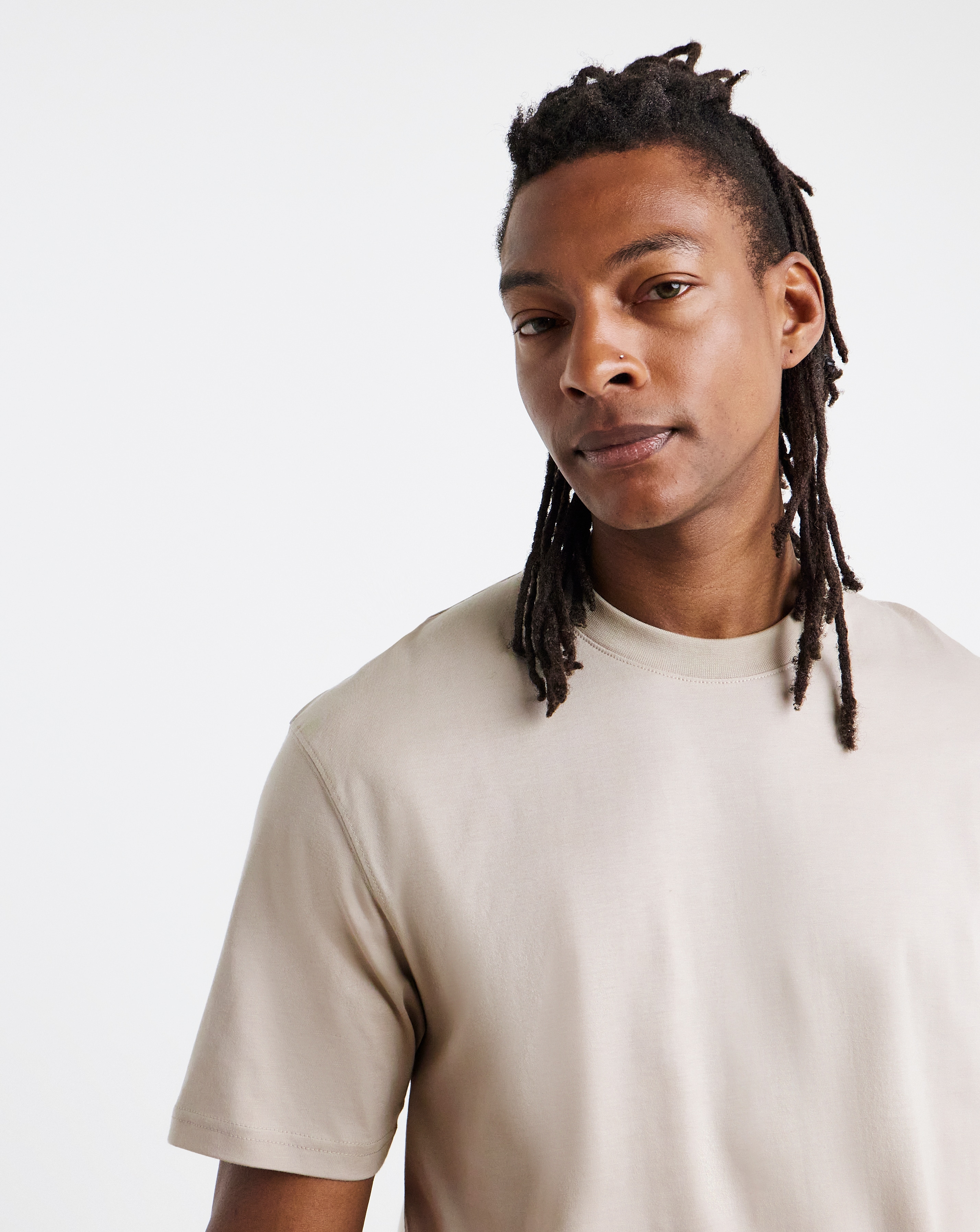 Relaxed Fit Supima Crew Neck T-Shirt