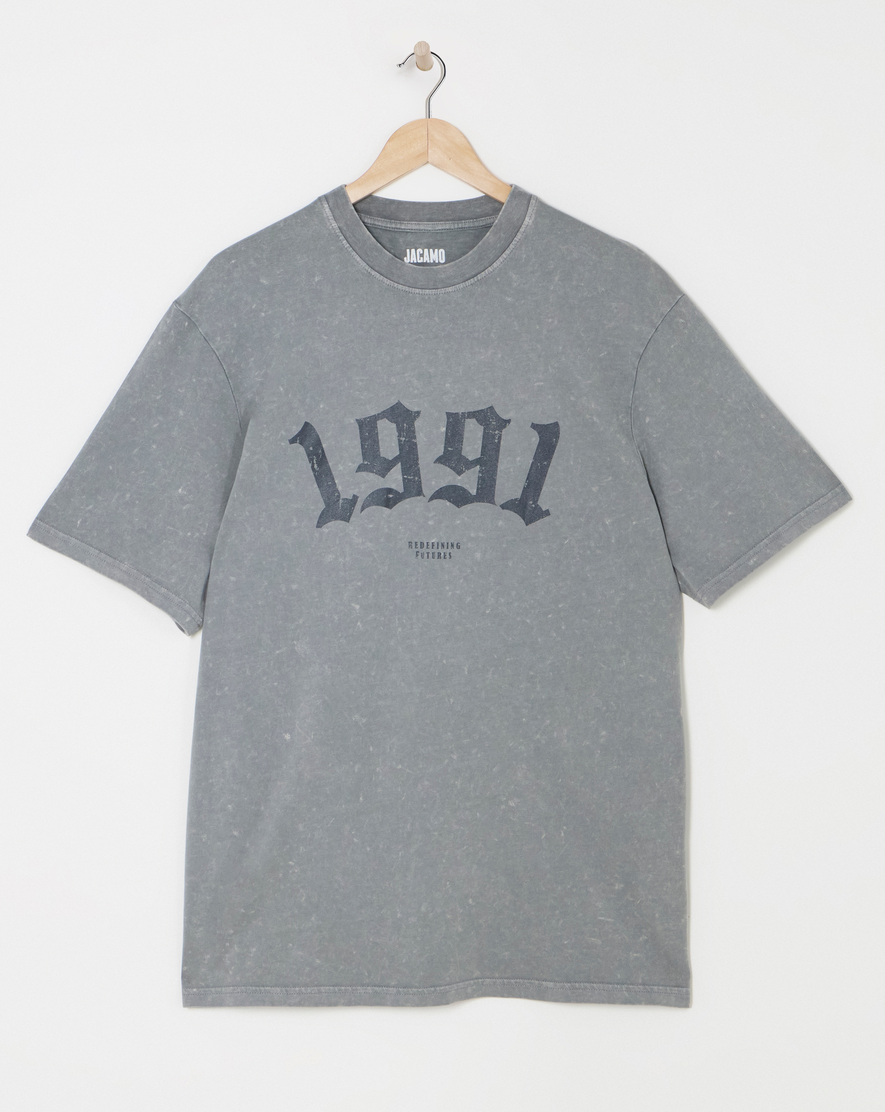 Relaxed Fit Acid Wash Graphic T-Shirt