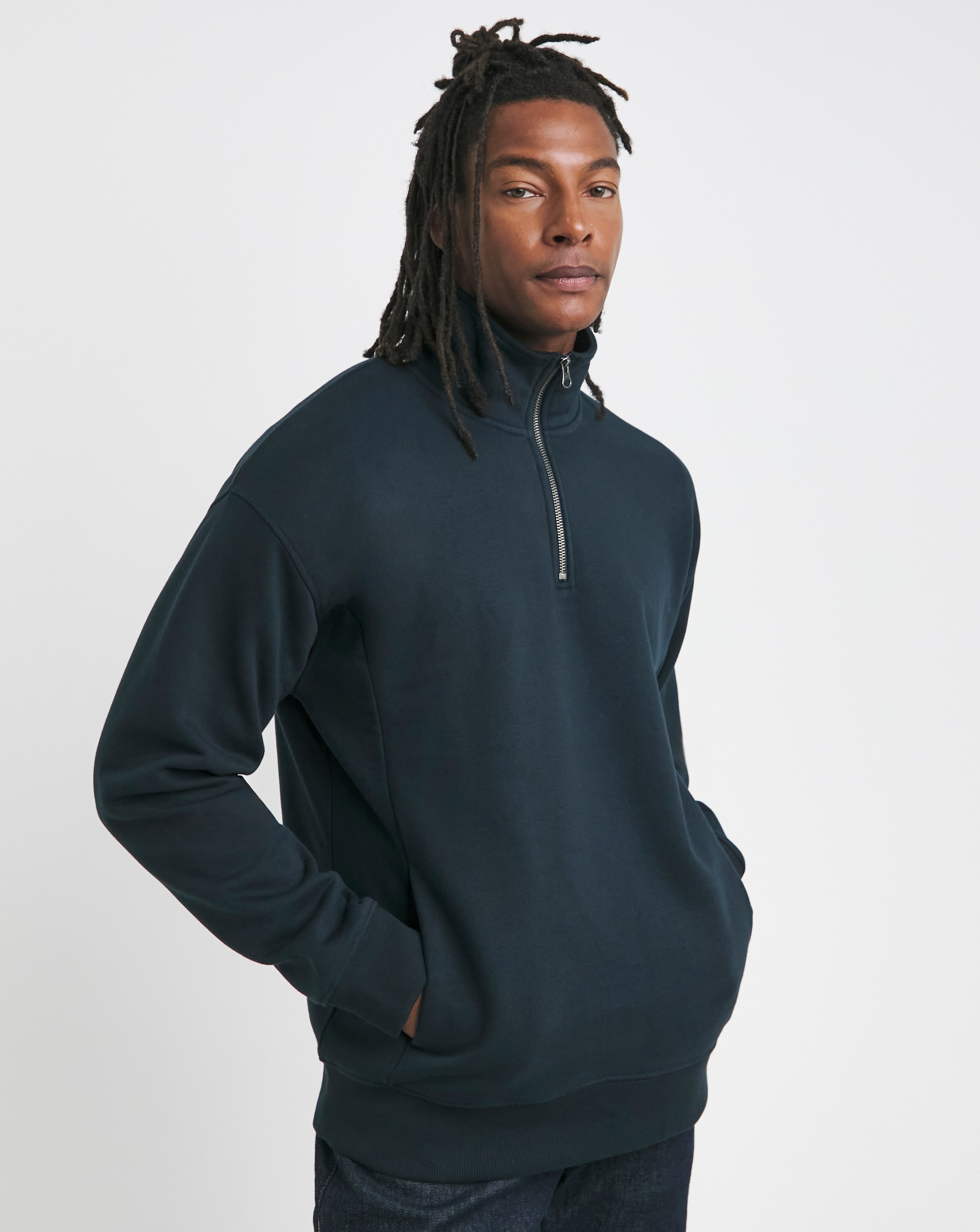 1/4 Zip Relaxed Fit Sweatshirt