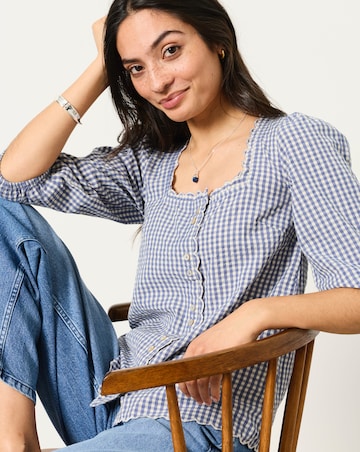 FatFace Sofia Gingham Blouse