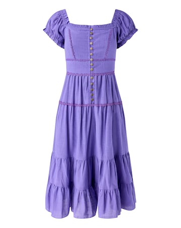 Joe Browns Amelia Flower Trim Cotton Dress
