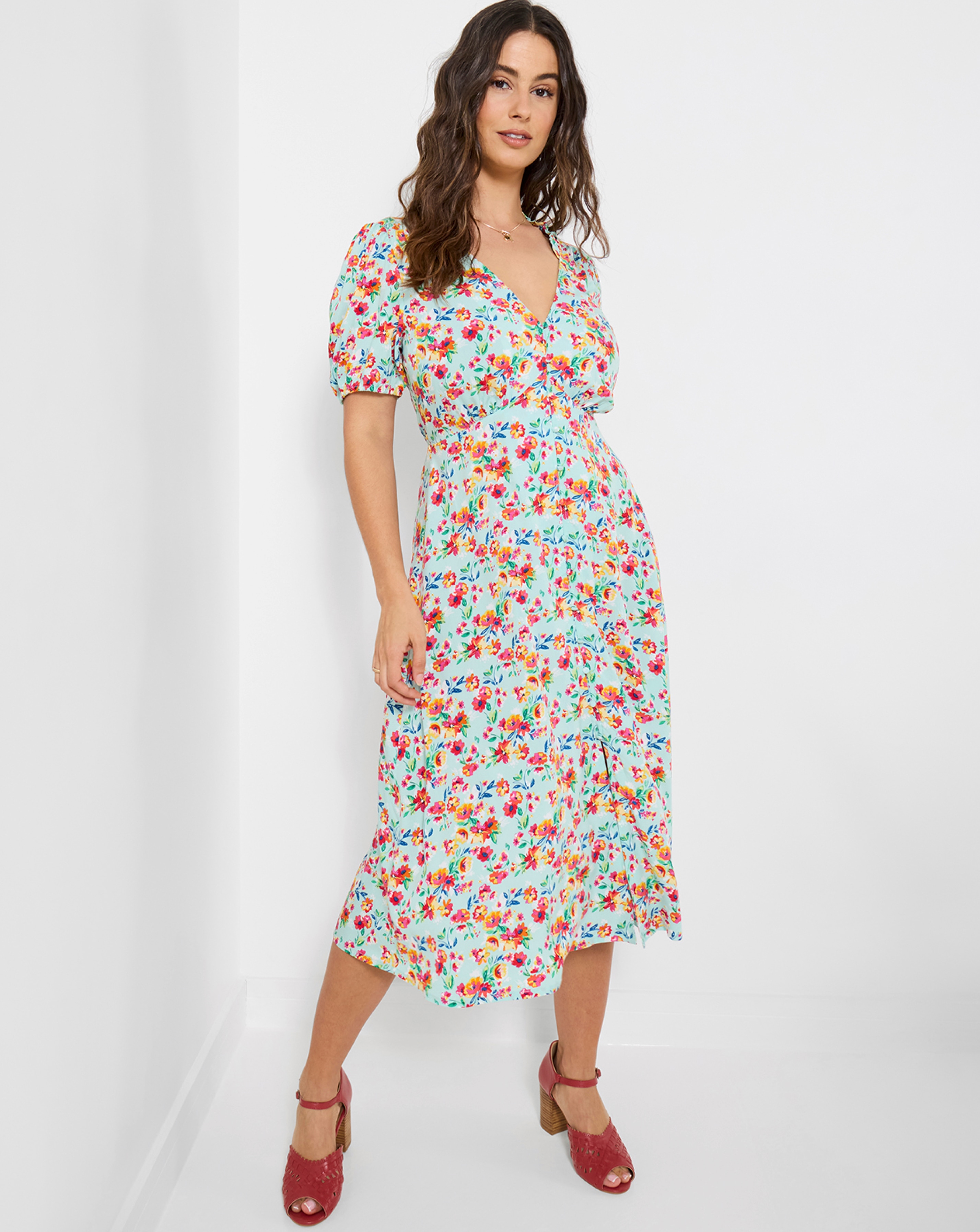 New In - Joe Browns Penelope Floral Tea Dress