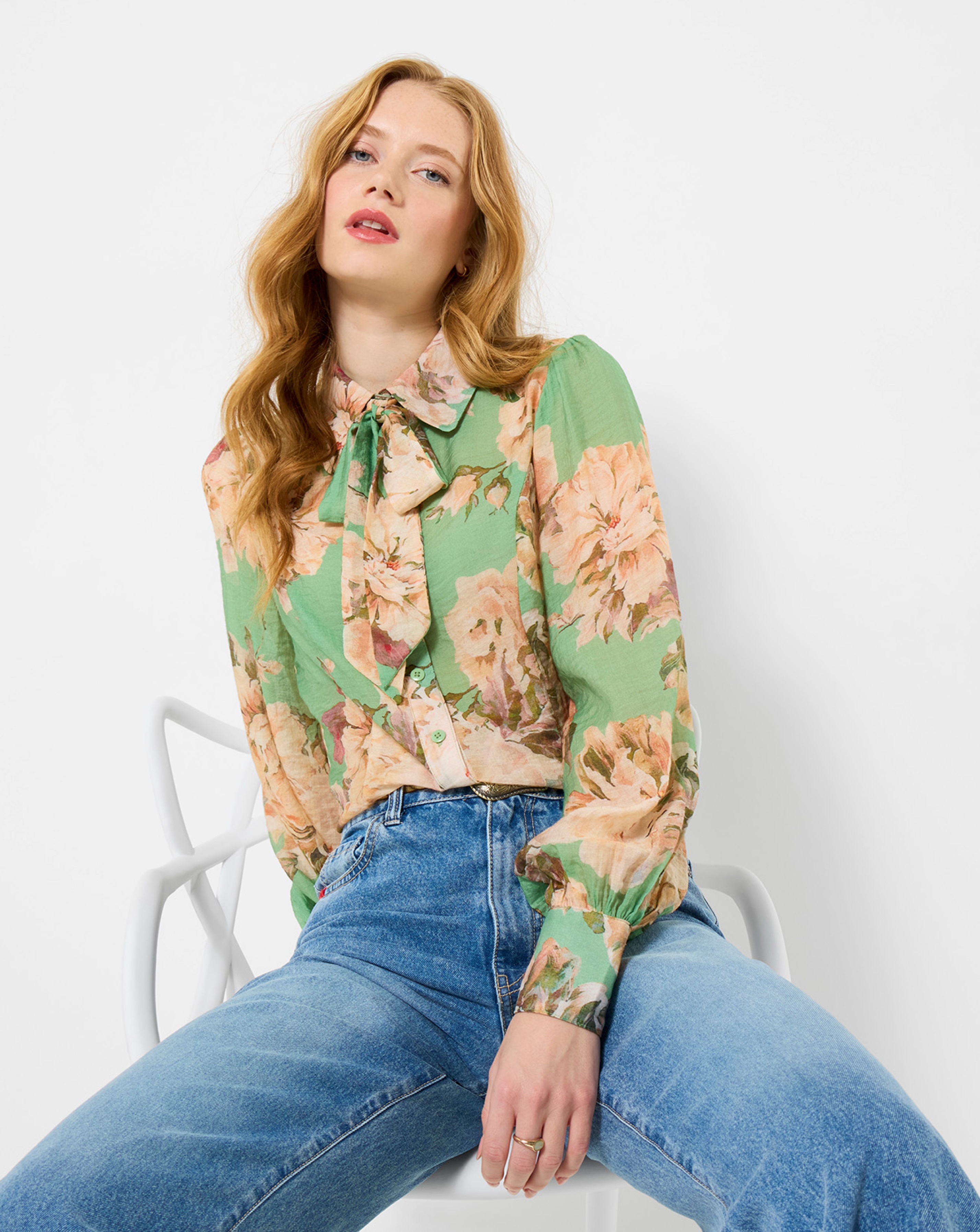 New In - JB Olivia Blouse With Detachable Tie