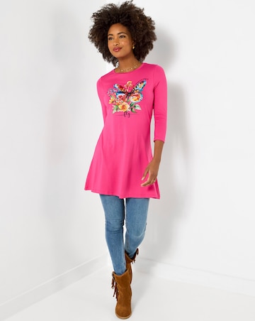 Joe Browns Beautiful Butterfly Graphic Tunic Top