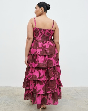 Pretty Lavish Aalyiah Square Neck Ruffle Midaxi Dress