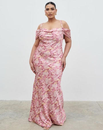 Pretty Lavish Dariah Cowl Slip Dress