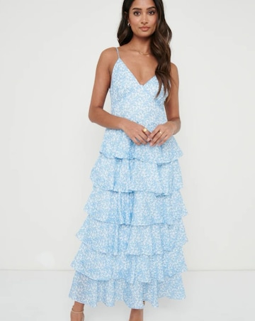 Pretty Lavish Lissy Ruffle Midaxi Dress