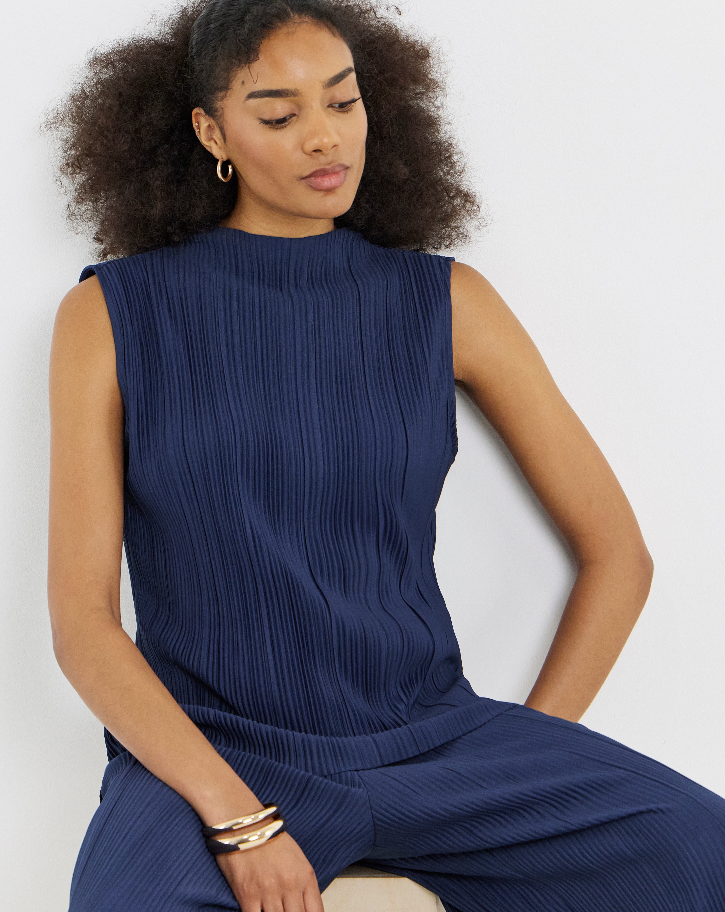 New In - Vila Funnel Neck Top