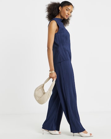 Vila High Waisted Wide Leg Trousers