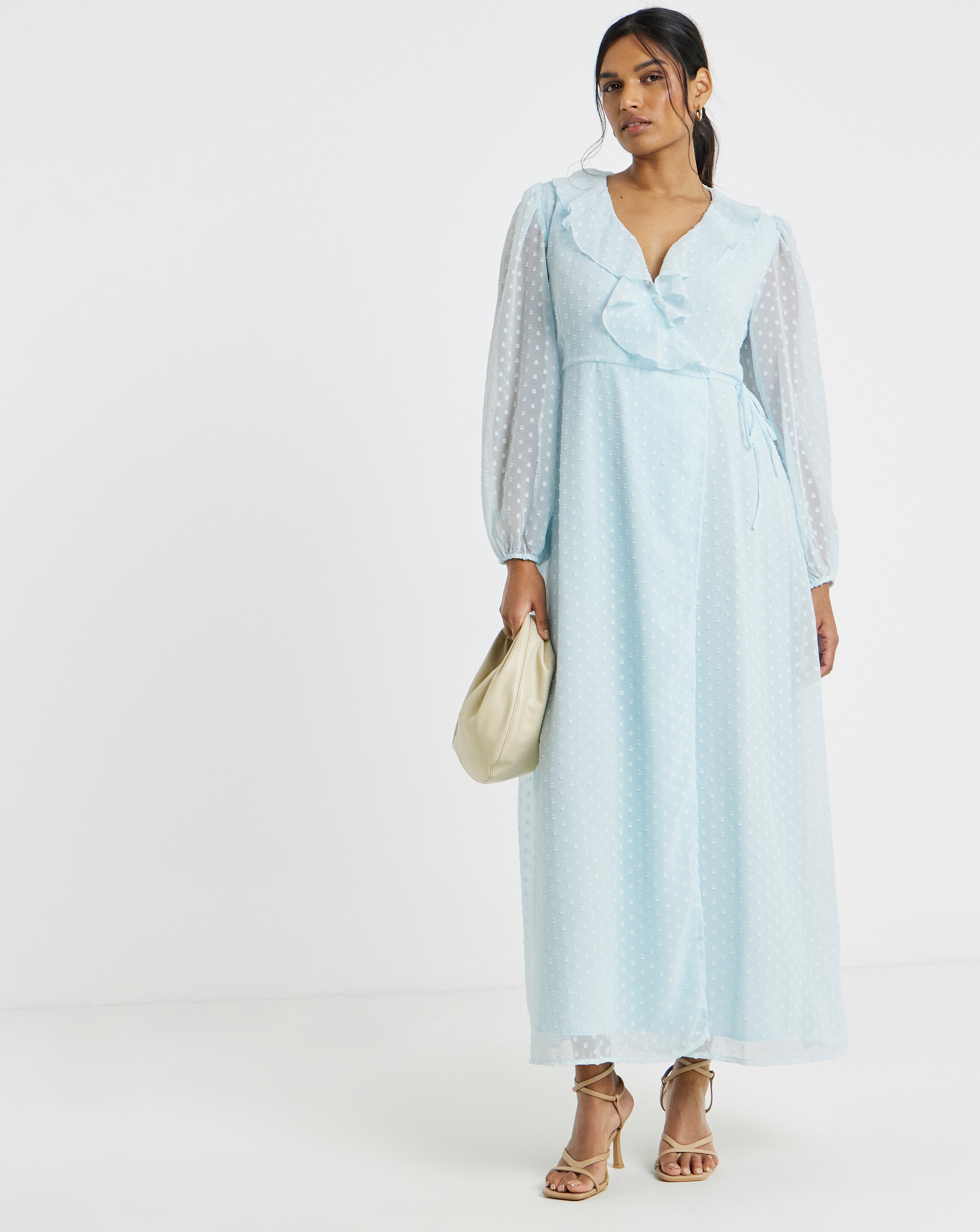 VILA L/S V-Neck Wrap Dress