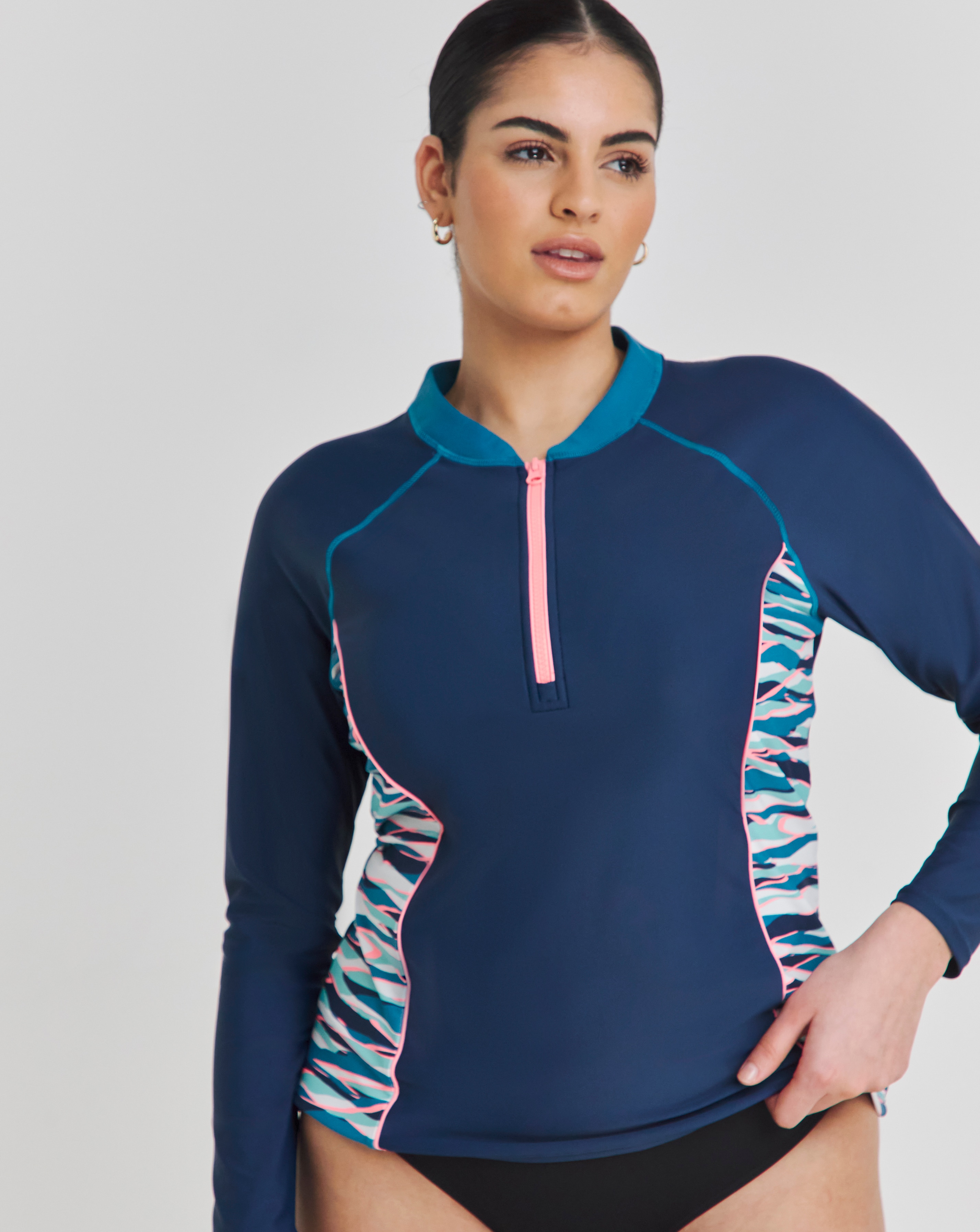 Sports Zip Up Rash Vest