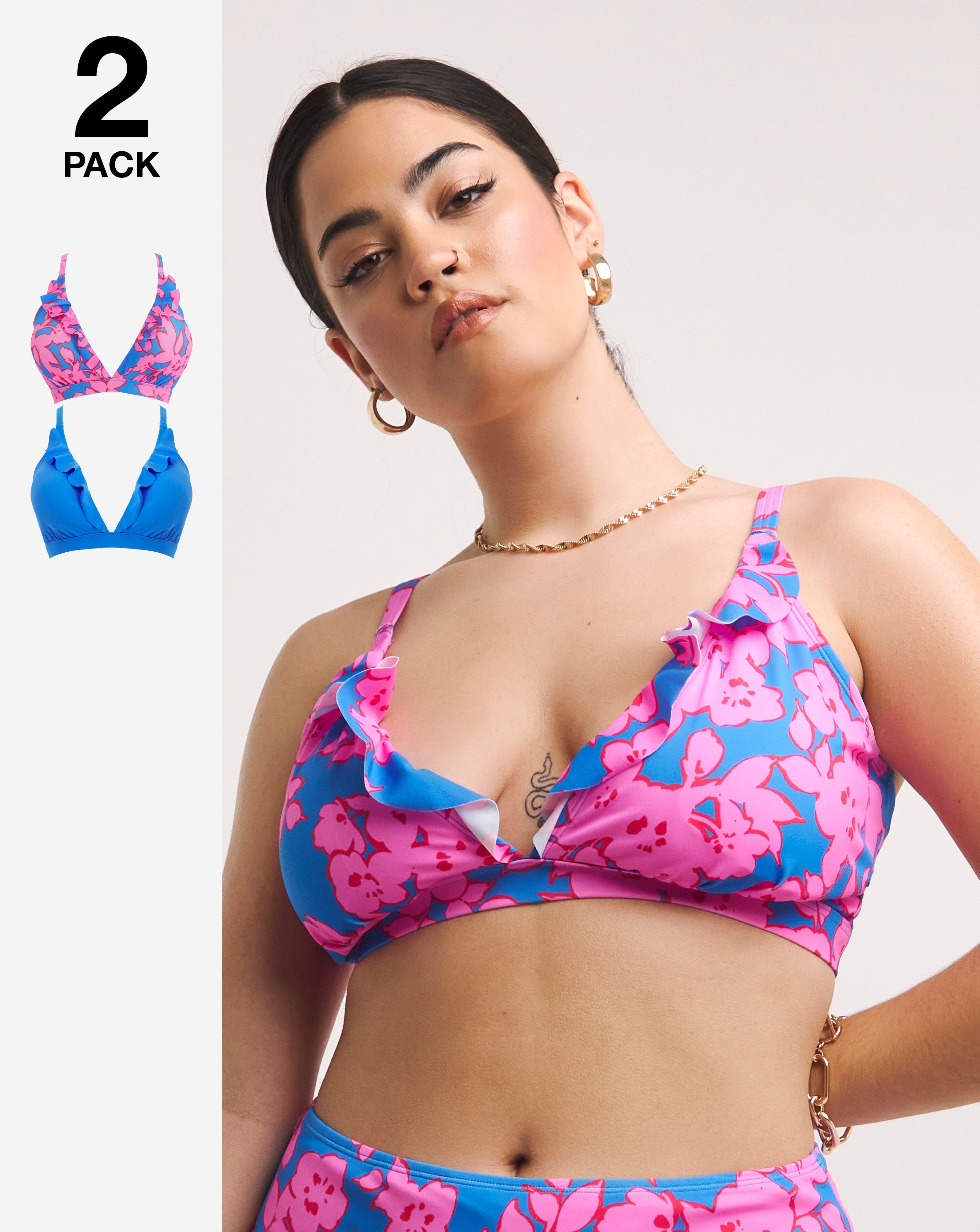 Value 2 Pack Bikini Tops