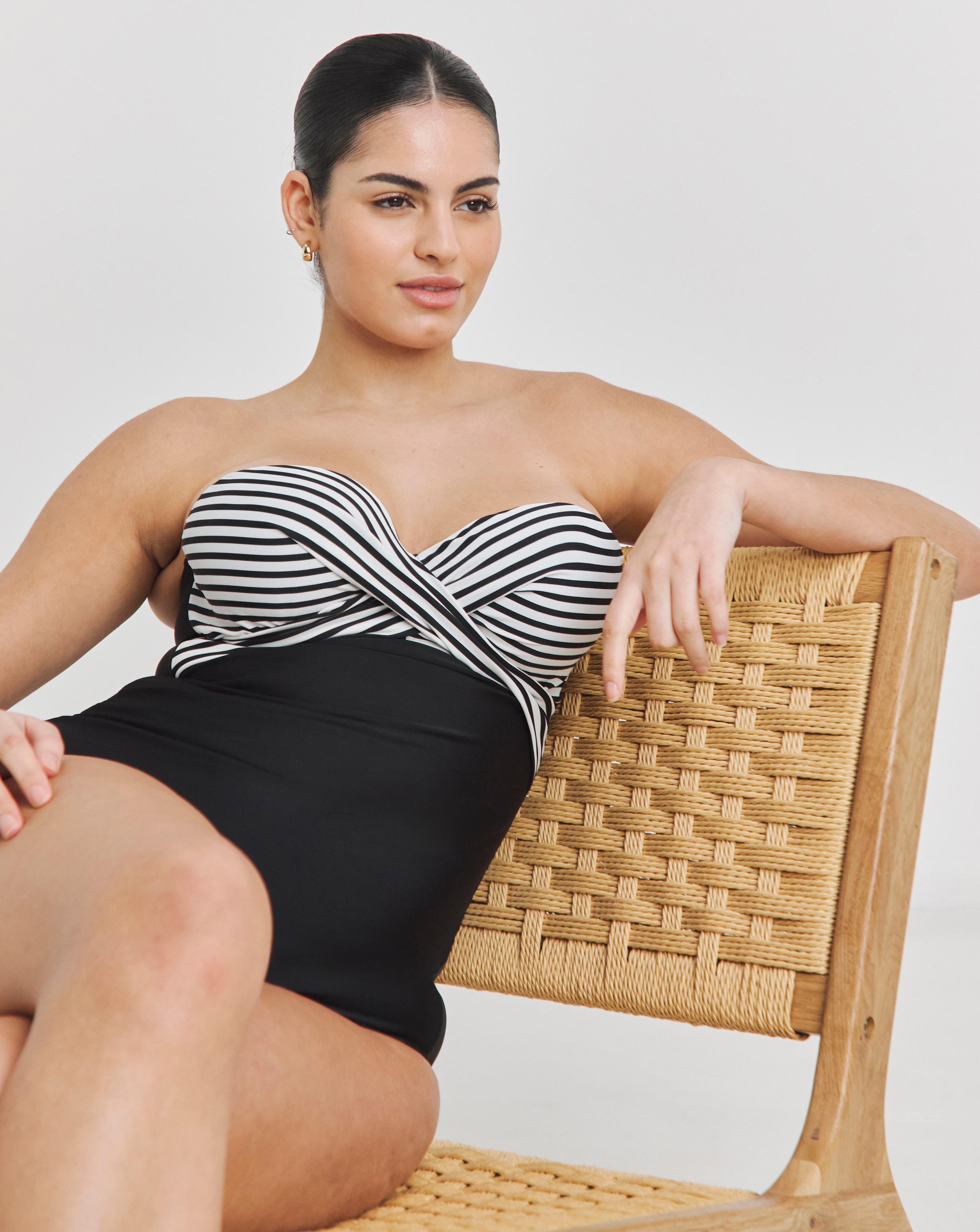 Figleaves Tailor Bandeau Swimsuit