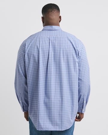 Polo Ralph Lauren Blue Check Stretch Poplin Shirt