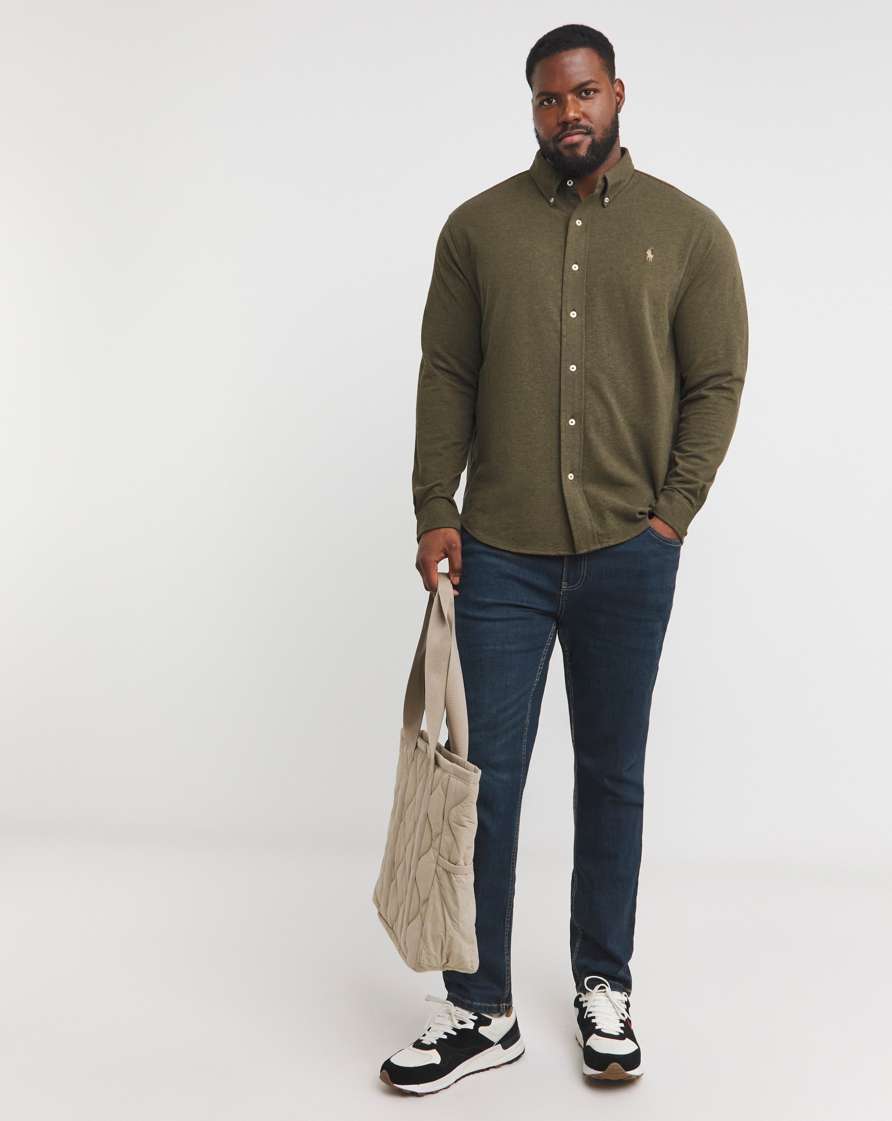 Polo Ralph Lauren Olive Stretch Shirt