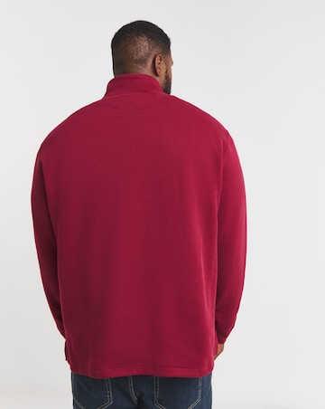 Polo Ralph Lauren Red 1/4 Zip Jersey Top