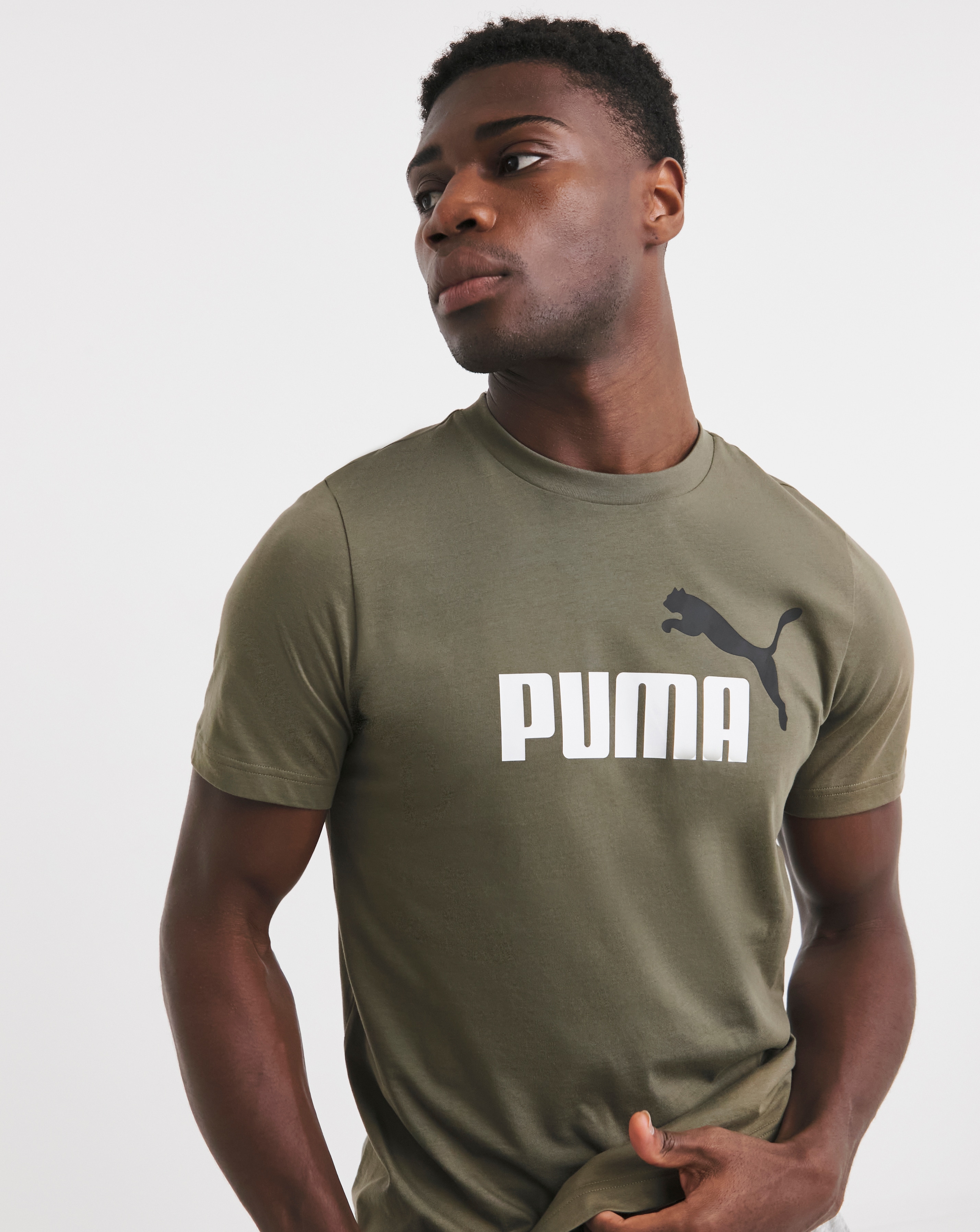 PUMA Essentials 2 Colour Logo T-Shirt