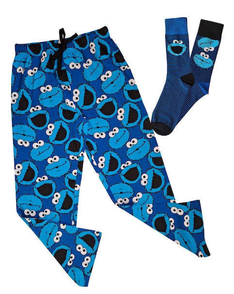 Cookie Monster Loungepant & 2pk Socks