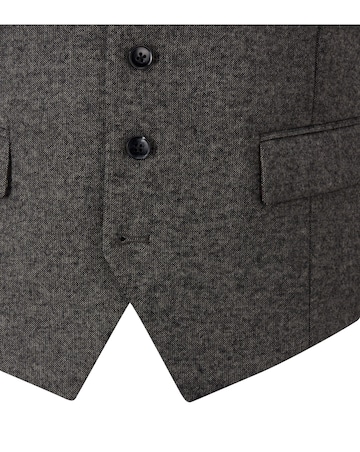 Skopes Fox Suit Waistcoat Charcoal