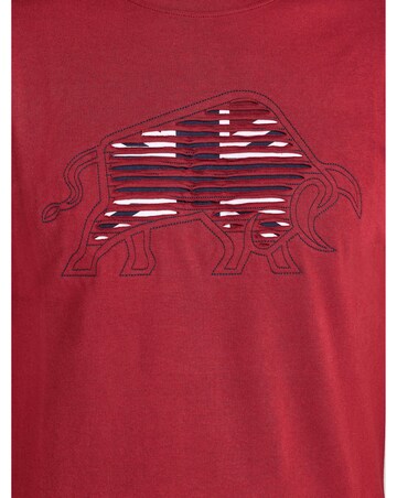 Raging Bull Slash Bull T-Shirt Claret