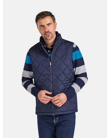 Raging Bull Quilted Gilet Navy