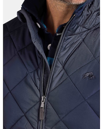 Raging Bull Quilted Gilet Navy