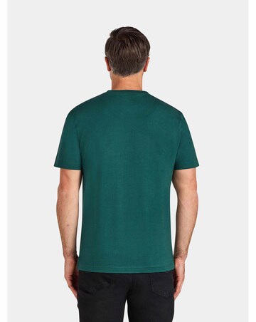 Raging Bull Embroidered Tonal Union Jack Bull T-Shirt Forest