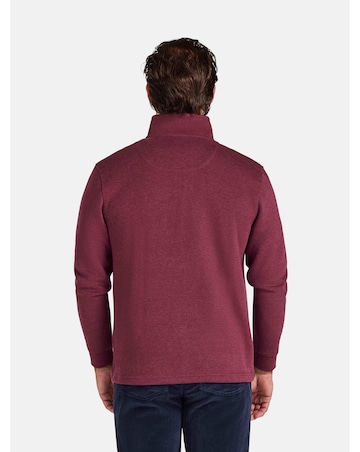 Raging Bull Classic French Rib Quarter Zip Burgundy