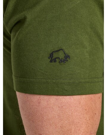 Raging Bull RB Bikers Club Print T-Shirt Army Green