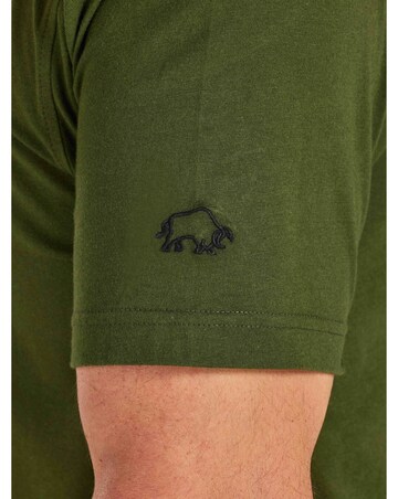 Raging Bull RB Bikers Club Print T-Shirt Army Green