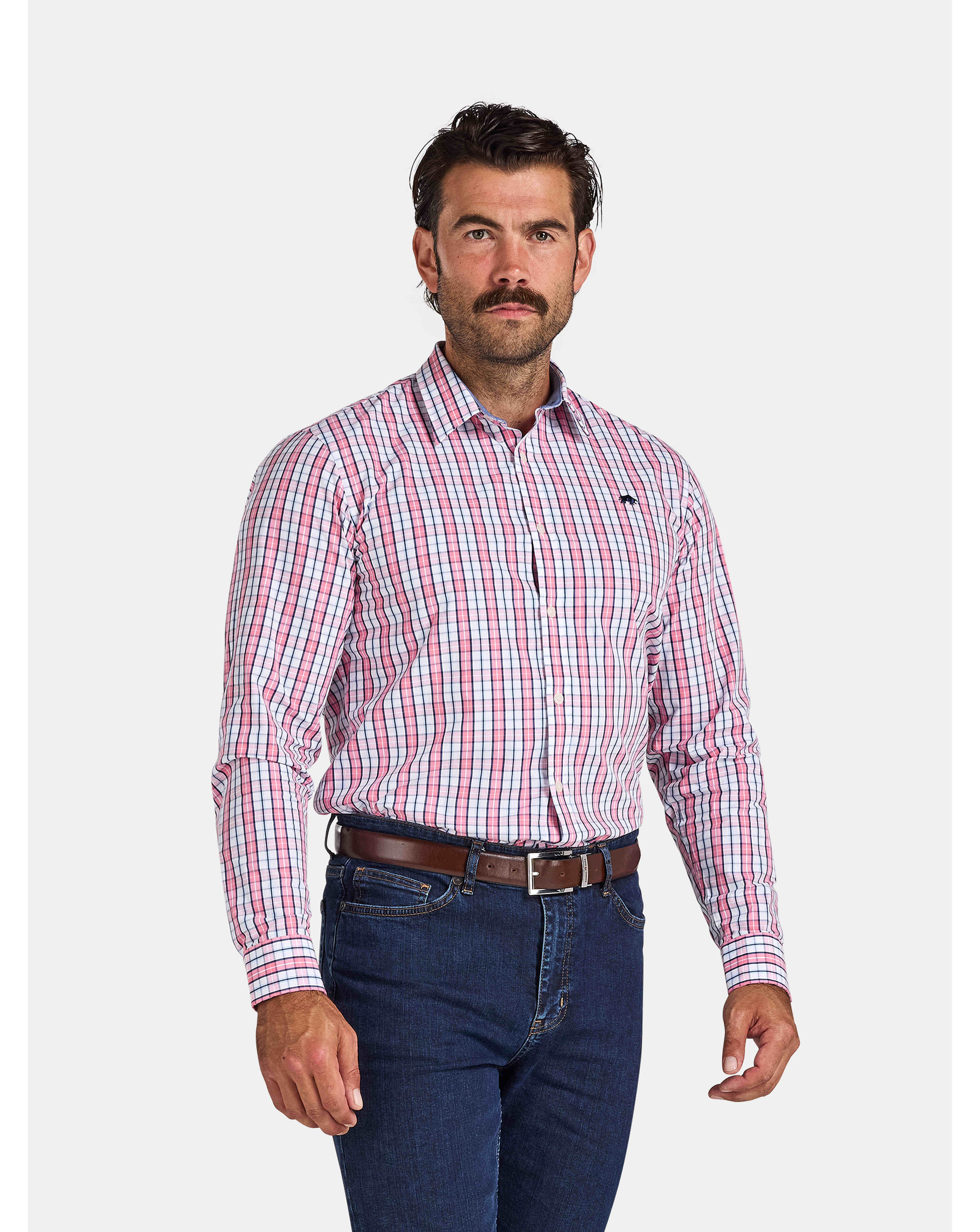 Raging Bull LS Large Check Cotton Shirt