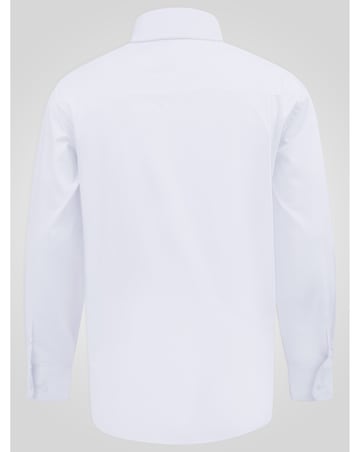 D555 Big & Tall Oliver Ultimate Stain Resist Non Iron L/S Stretch Shirt-White