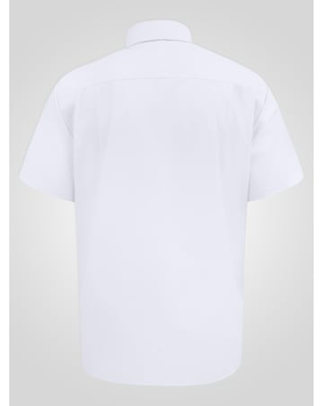 D555 Big & Tall Lucas Ultimate Stain Resist Non Iron S/S Stretch Shirt-White