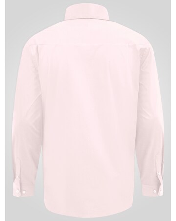 D555 Big & Tall Oliver Ultimate Stain Resist Non Iron L/S Stretch Shirt-Pink