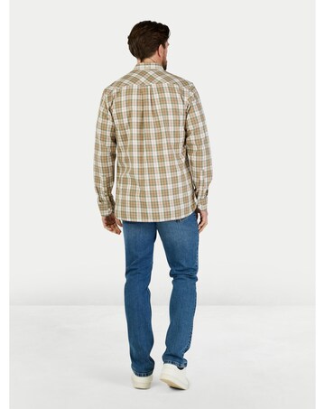 Raging Bull LS Suffolk Check Twill Shirt Tan
