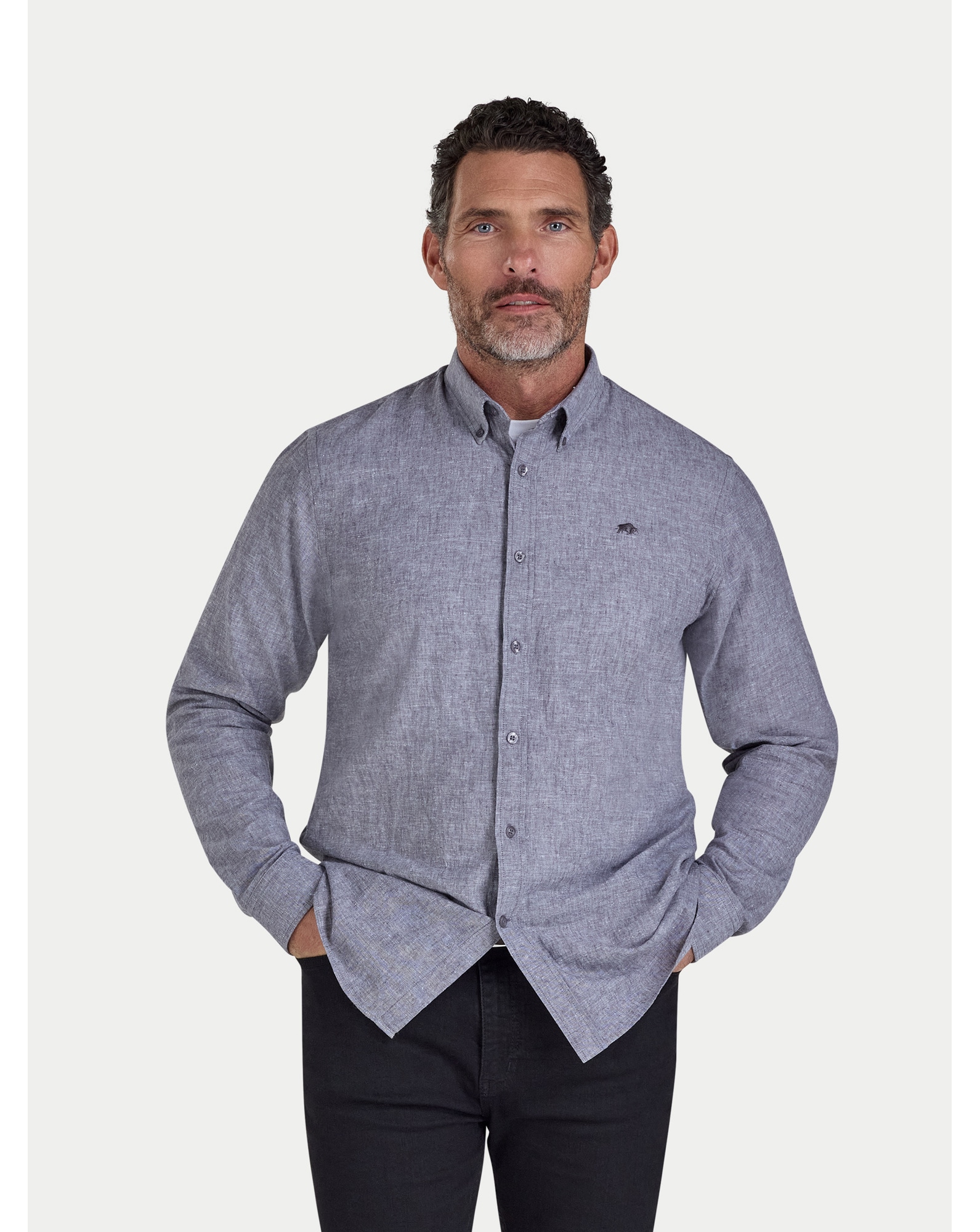 Raging Bull LS Classic Linen Shirt