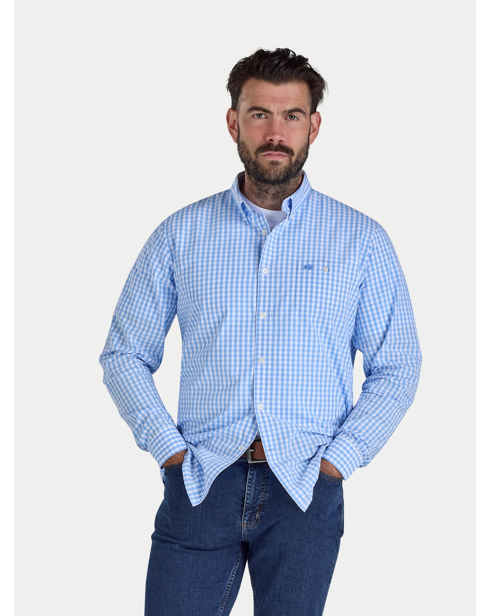 Raging Bull LS Classic Gingham Shirt