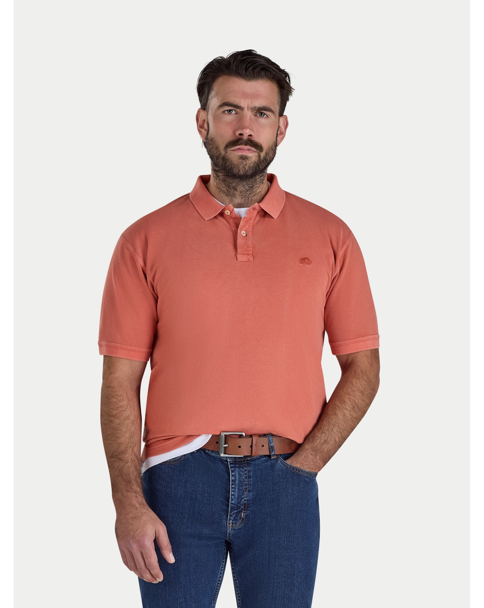 New In - Raging Bull Garment Dyed Polo