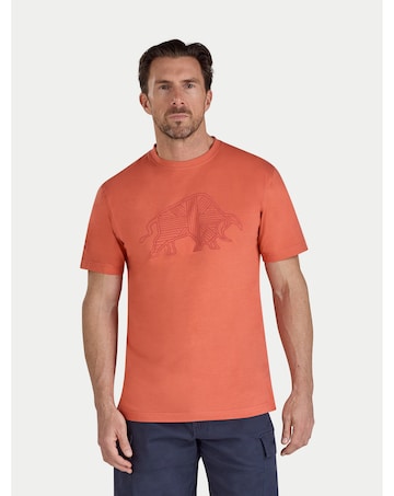 Raging Bull Flock Union Jack Bull T-Shirt Orange