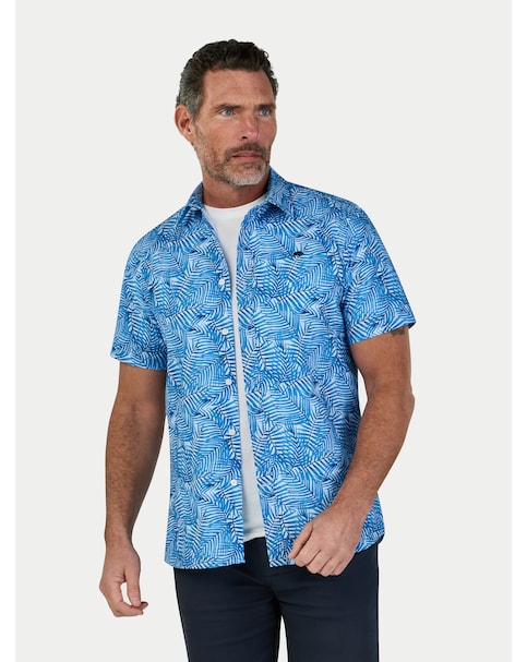 Raging Bull SS Bali Palm Linen Shirt