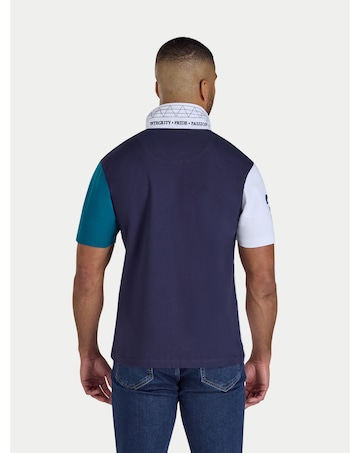 Raging Bull Cut & Sew Harlequin Rugby Teal