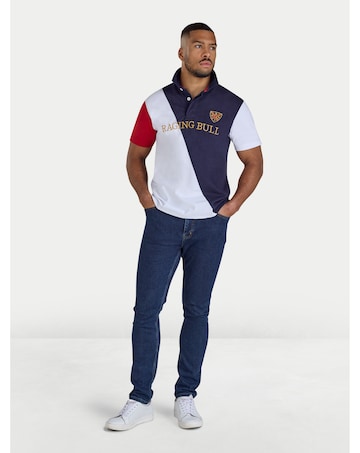 Raging Bull Diagonal Panel Rugby Navy