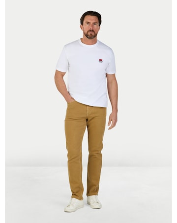 Raging Bull Colour Denim Stretch Trouser Sand